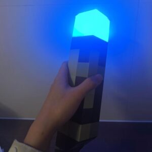 Torch Lamp with Wall Mountable,11 Inch LED Night Light,4-Color Night Light,USB Rechargeable for Nightstand Torch Light,Handheld& Wall Mountable Table Lamp, Living Room Bedroom Gaming Room Role-playing